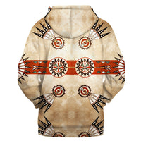 Native American Drum Head Pattern 3D Hoodie LT10 - Wonder Print Shop