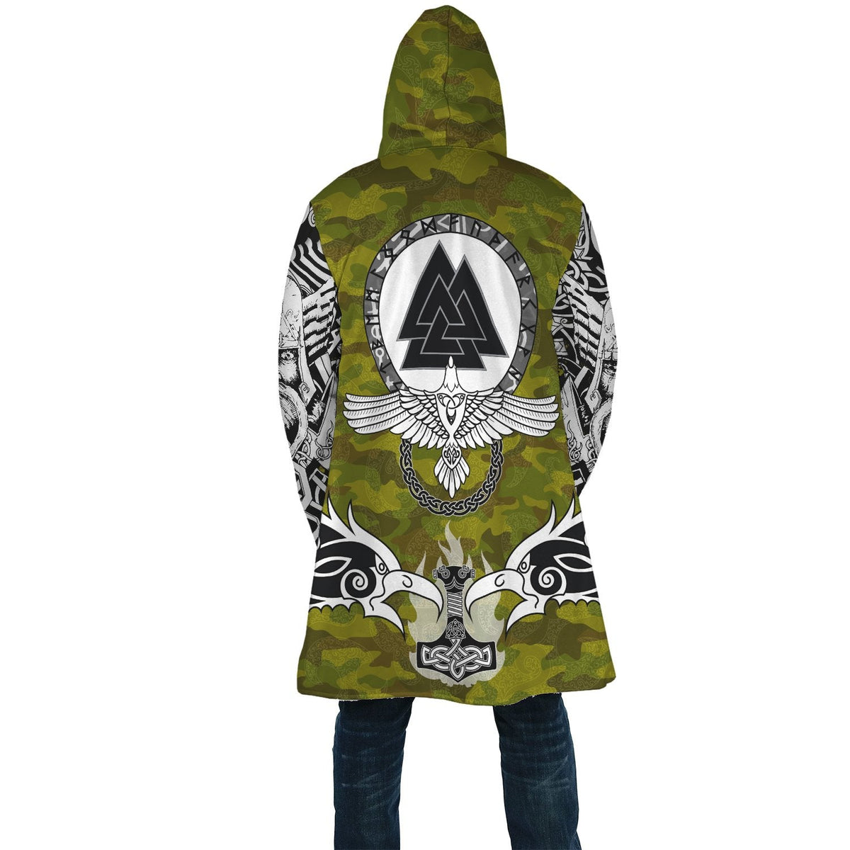 viking-cloak-raven-of-odin-and-symbol-viking-on-camo-background