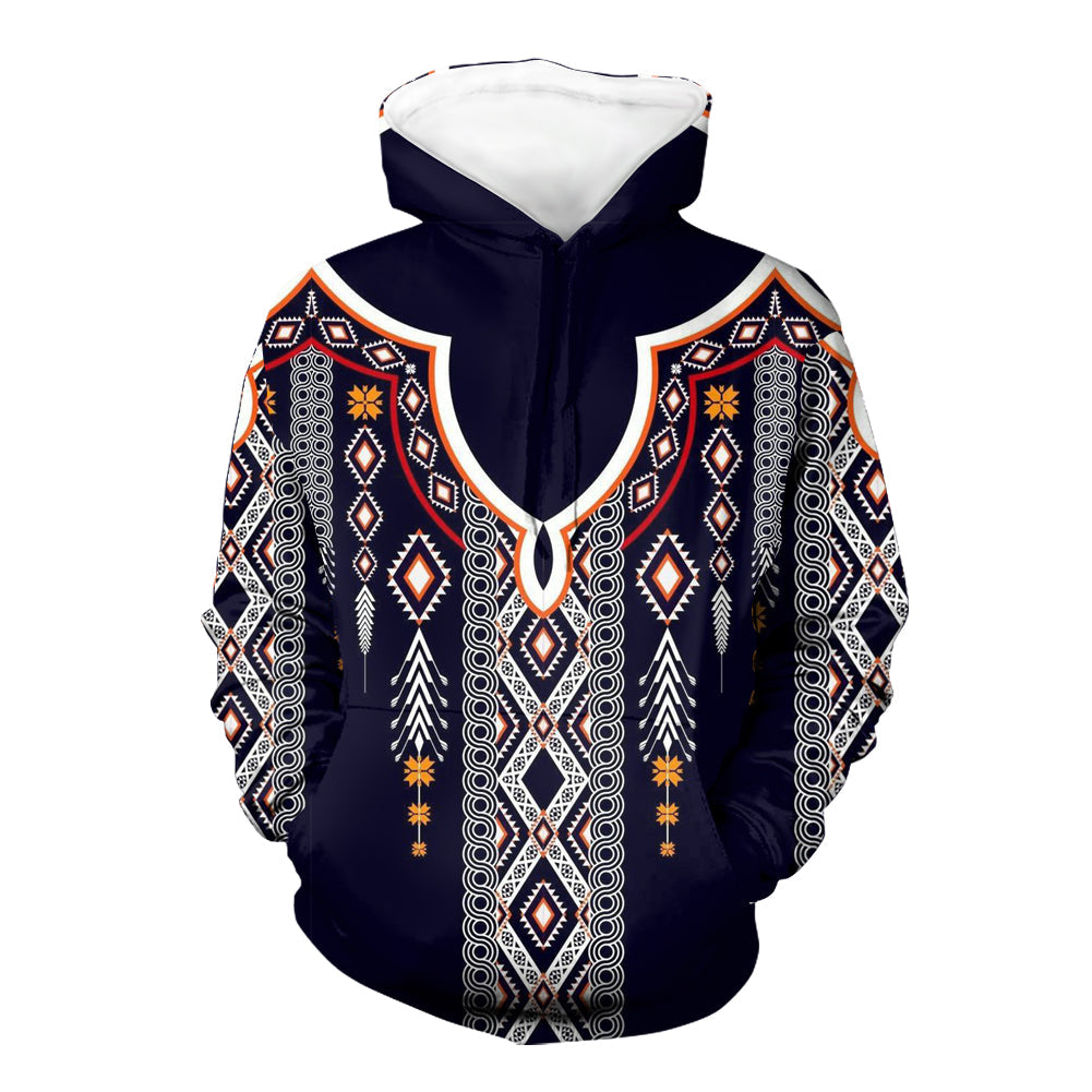 Native American Geometric Ethnic Pattern 3D Hoodie LT10 - Wonder Print Shop