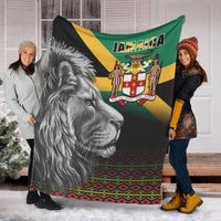 jamaica-lion-premium-blanket-jamaican-pattern-version-black