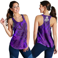 Scotland Women Racerback Tank Thistle Scottish Be Unique LT13 - Wonder Print Shop