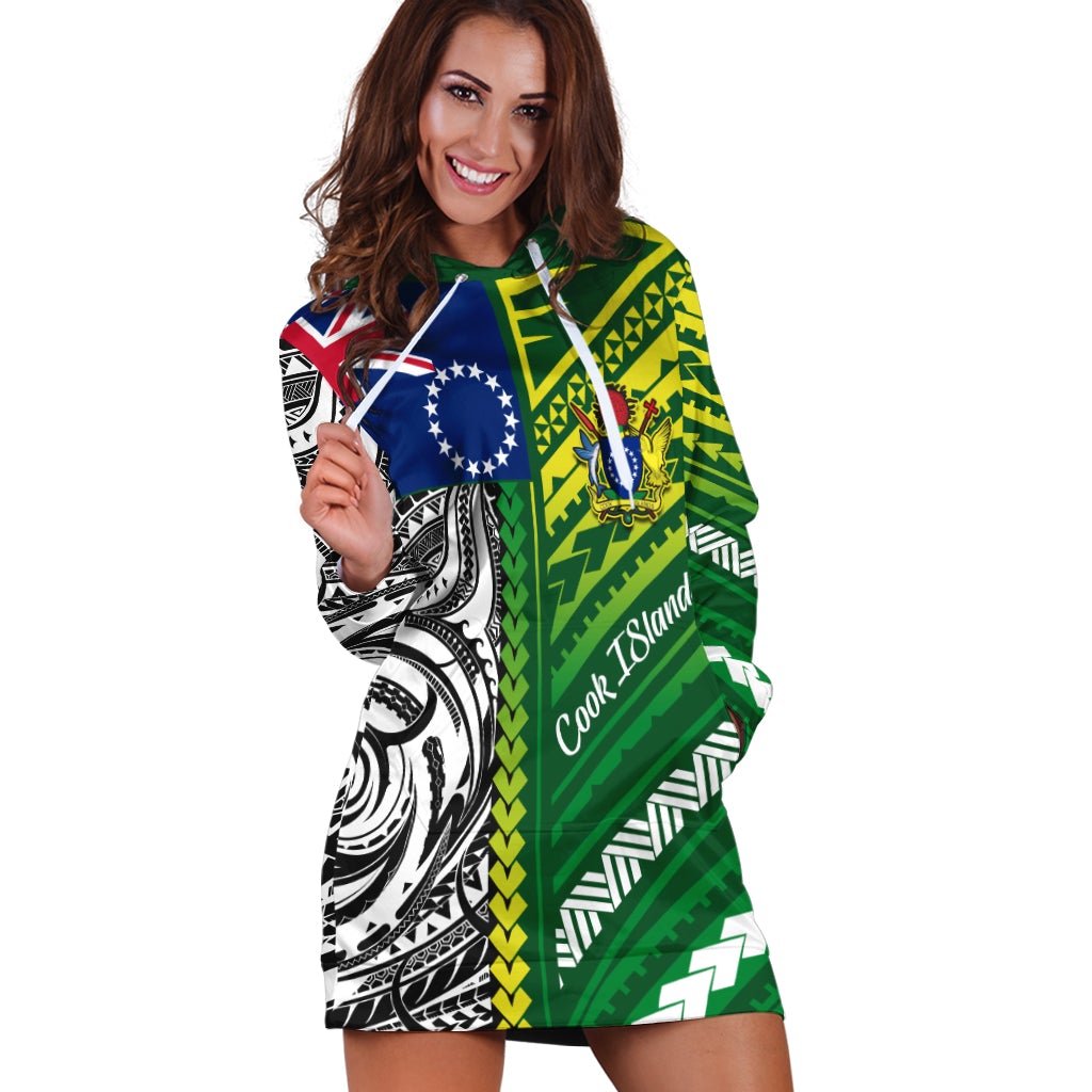 Cook Islands Unique Hoodie Dress Polynesia Pattern LT13 - Wonder Print Shop