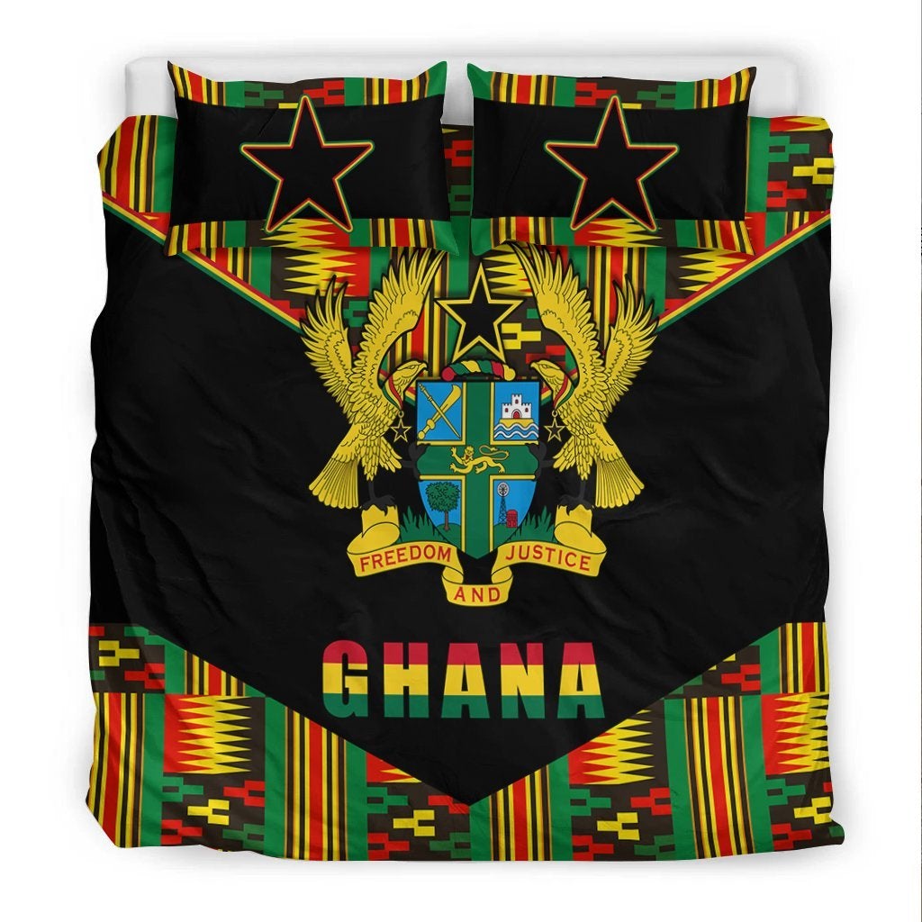 Ghana Proud Bedding Set Ankara Kente LT13 - Wonder Print Shop