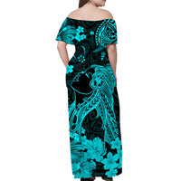 Hawaii Matching Hawaiian Shirt And Dress Polynesia Turquoise Beautiful Hula Girl LT13 - Wonder Print Shop