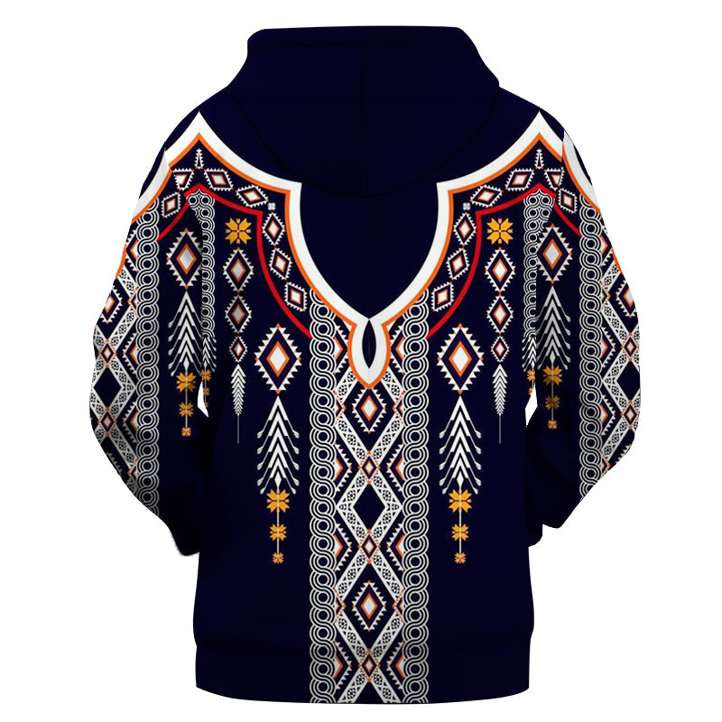 Native American Geometric Ethnic Pattern 3D Hoodie LT10 - Wonder Print Shop