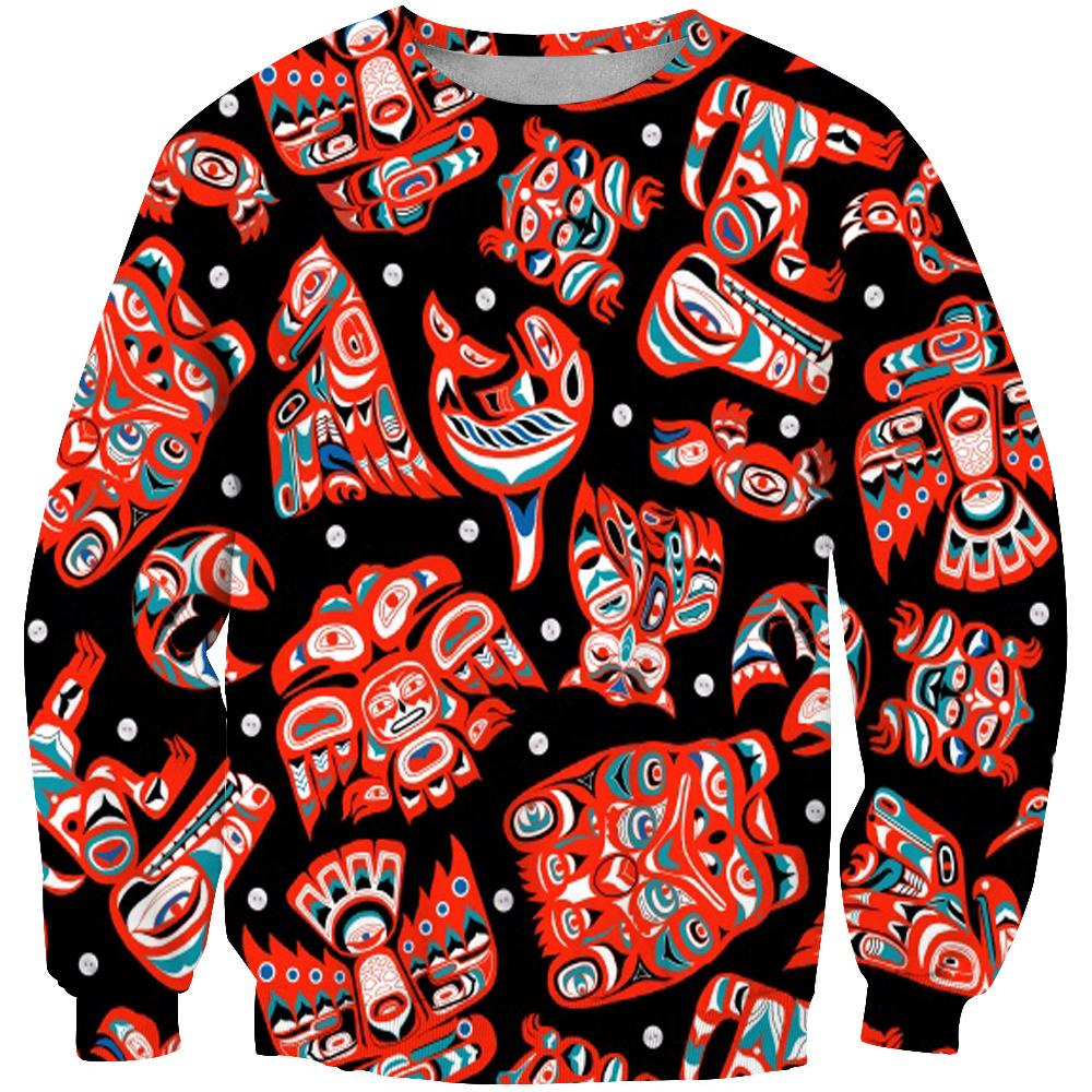 Indigenous Culture Totems Native American 3D Sweatshirt LT10 - Wonder Print Shop