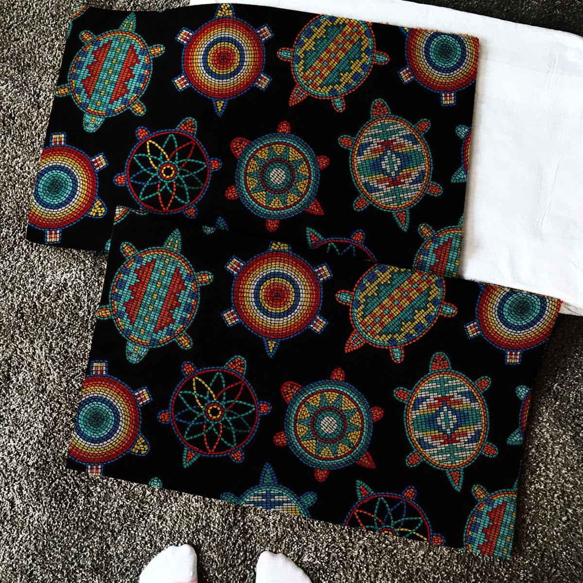 mini-turtle-black-native-american-doormat