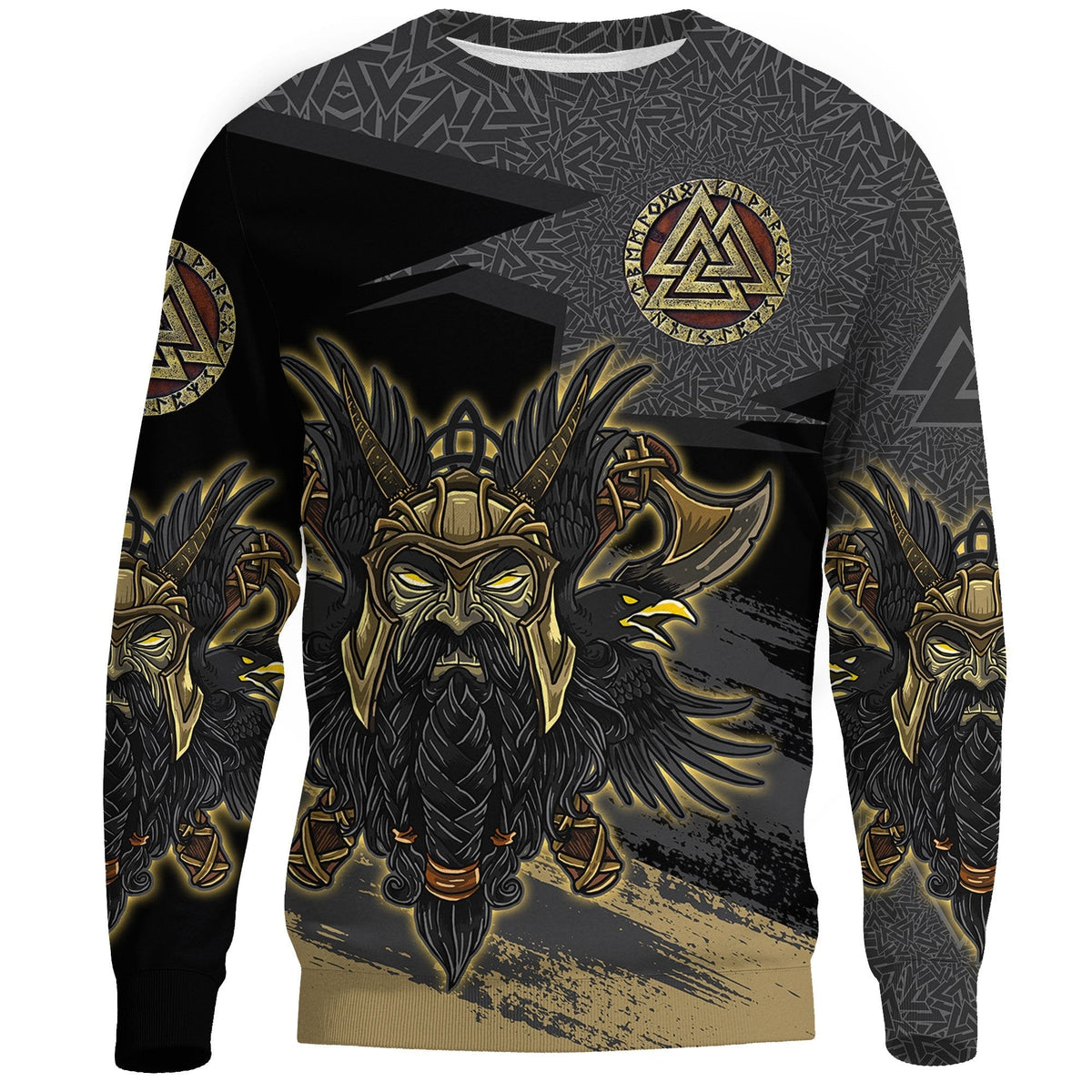 Viking Odin Sweatshirt Valknut, The Symbol Of Odin RLT12 - Wonder Print Shop