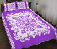 Hawaii Quilt Bed Set Pattern Version Special Purple LT13 - Wonder Print Shop