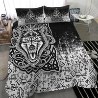 Viking Wolf With Vegvisir Art Bedding Set LT12 - Wonder Print Shop