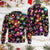 Christmas With Tree And Gift Cookies Gingerbread Man Neon Style Ugly Christmas Sweater - Wonder Print Shop
