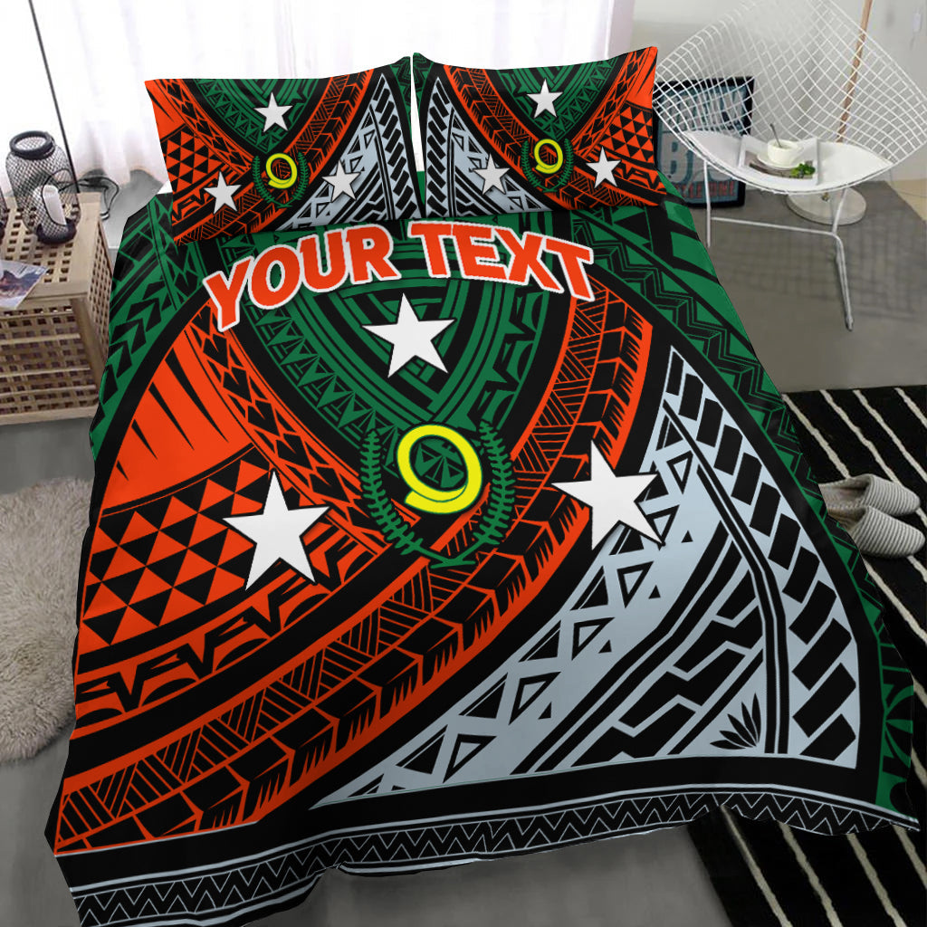 Custom Personalised Vanuatu Penama Province Tribal Pattern Bedding Set - LT12 - Wonder Print Shop