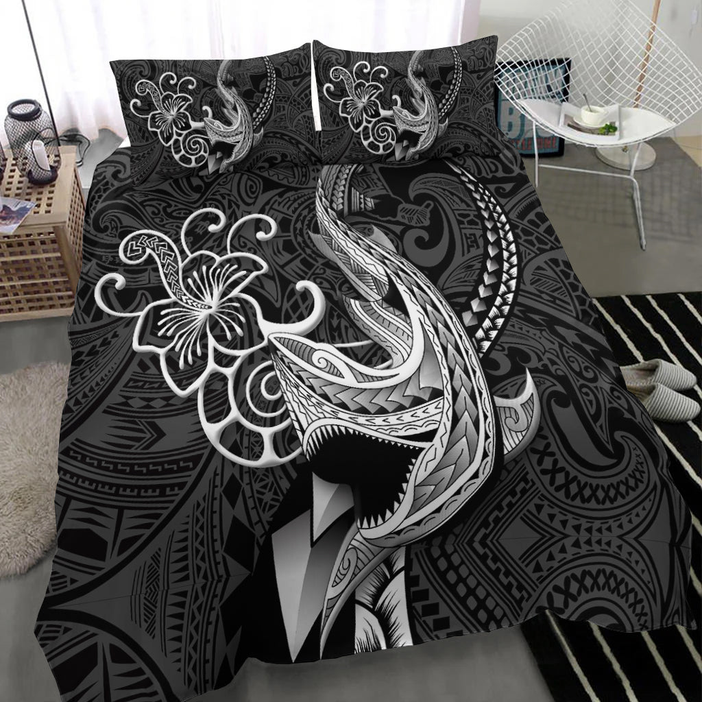 Polynesian Shark Tattoo Hawaii Tribal Bedding Set - LT12 - Wonder Print Shop