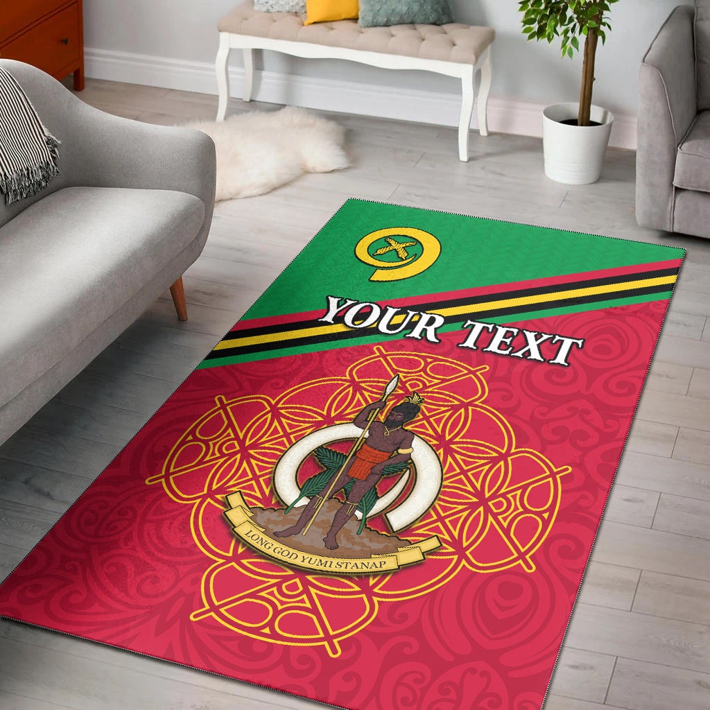 (Custom Personalised) Vanuatu Area Rug Pattern Sand Drawing LT13 - Wonder Print Shop