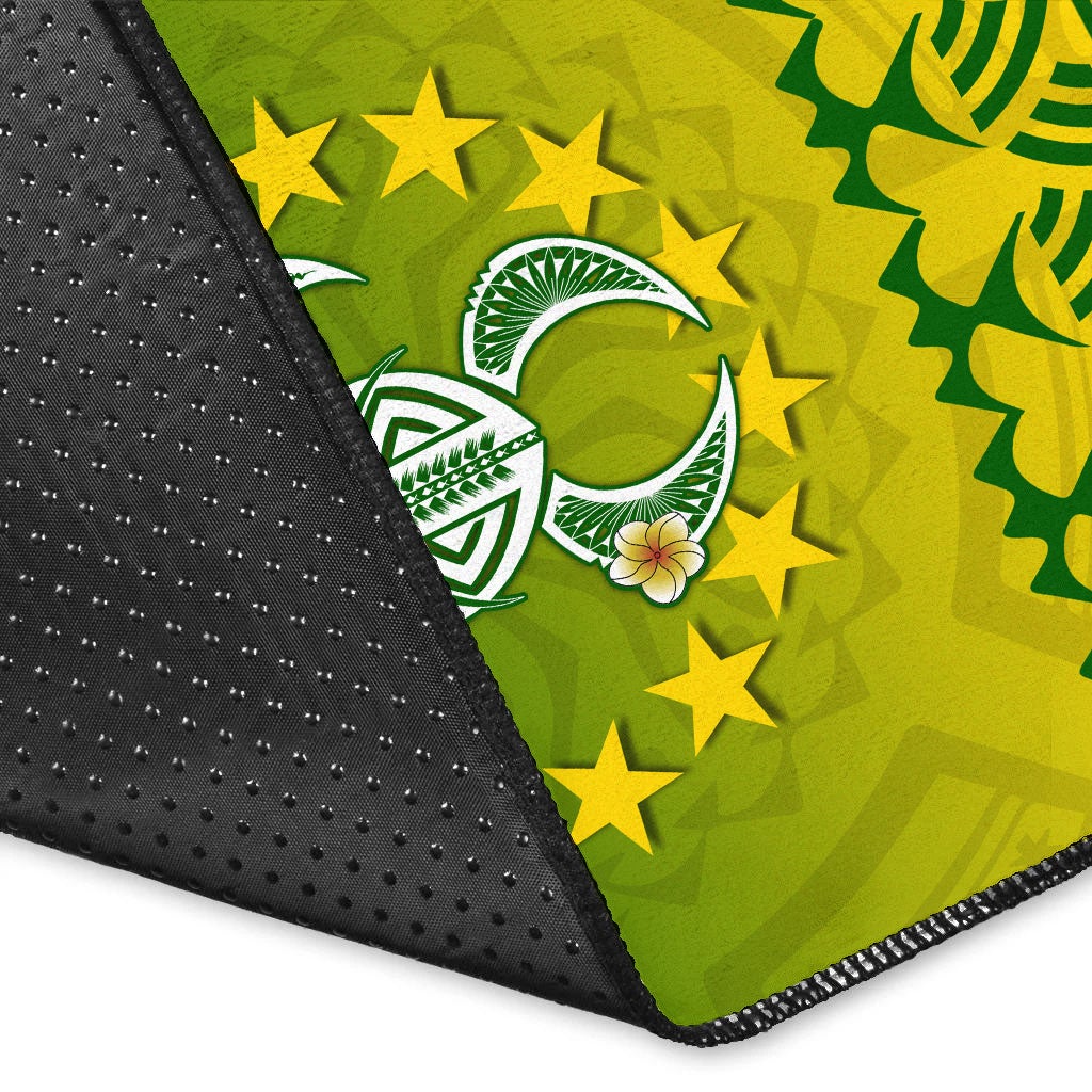 Cook Islands Turtle With Tribal Area Rug LT12 - Wonder Print Shop