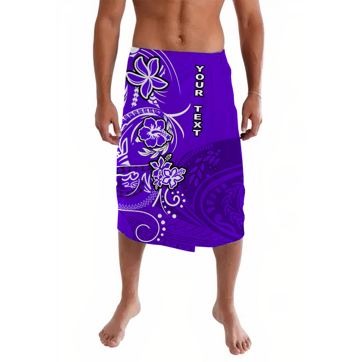 Custom Personalised Polynesian Lavalava Be Unique Purple LT13 - Wonder Print Shop