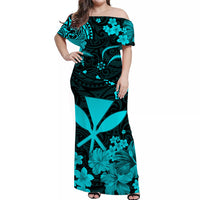 Hawaii Matching Hawaiian Shirt And Dress Polynesia Turquoise Kanaka Maoli LT13 - Wonder Print Shop