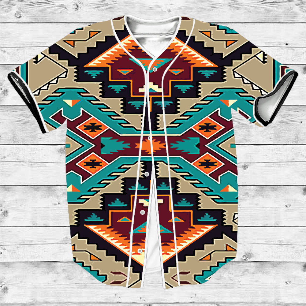 Native American Culture Design Baseball Jersey LT10 - Wonder Print Shop