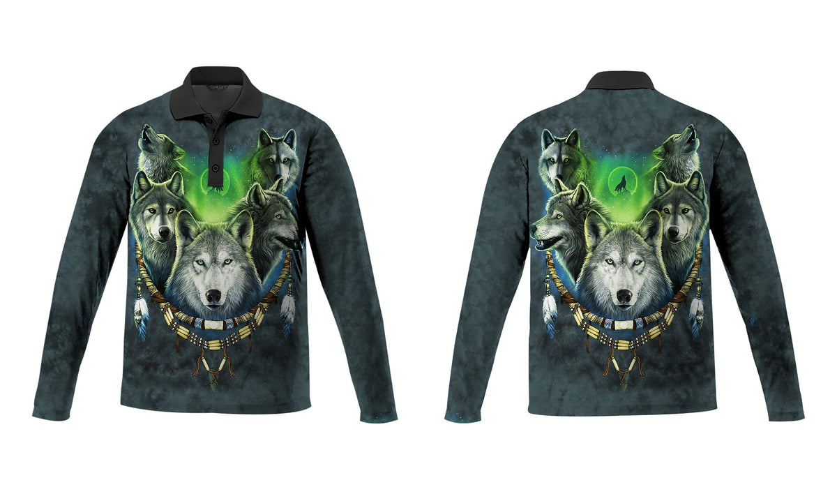 native-american-wolf-pack-moon-light-all-polo-long-sleeve