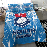 Samoa Rugby Toa Samoa Blue Style Bedding Set LT2 - Wonder Print Shop