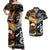 New Zealand Australia Hawaiian Couple Outfits Maori Aboriginal Matching Hawaiian Shirt And Dress Together Black LT8 - Wonder Print Shop