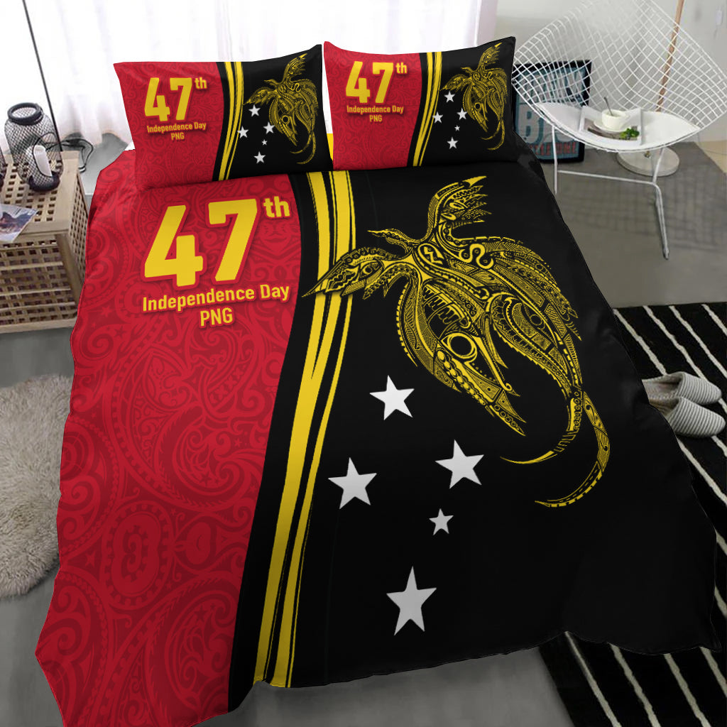 Papua New Guinea Independence Anniversary Polynesian Tribal Bedding Set - LT12 - Wonder Print Shop