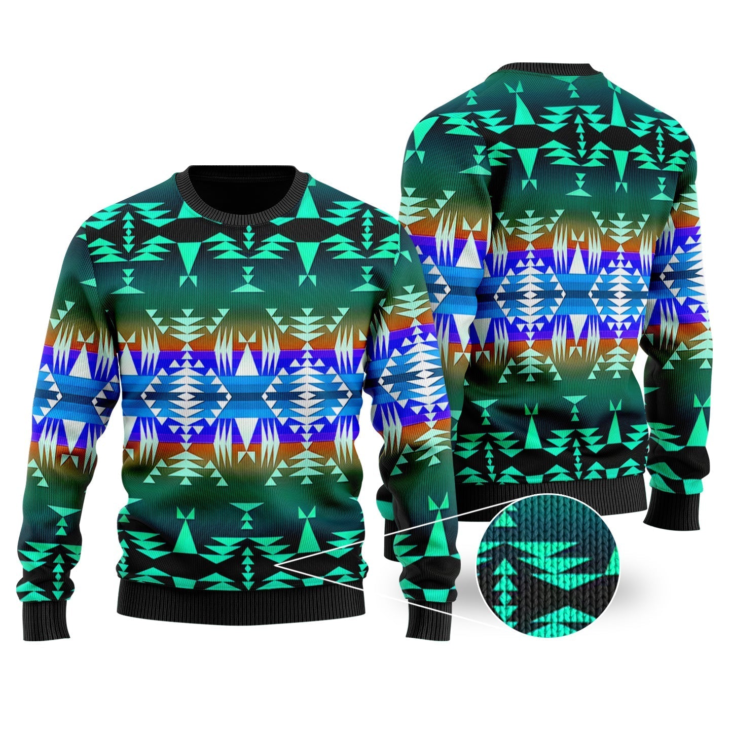 Pattern Native American Tribals Sweater LT10 - Wonder Print Shop