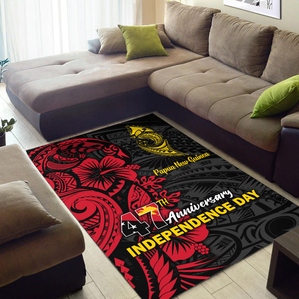 Papua New Guinea 47th Independence Day Bird Of Paradise Area Rug LT2 - Wonder Print Shop