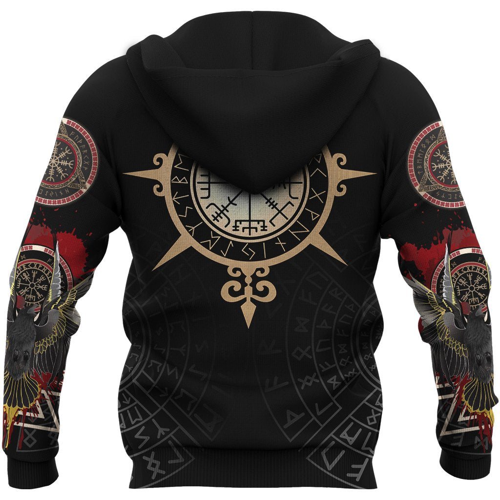 Viking Hoodie Raven Of Odin Special Version RLT12 - Wonder Print Shop