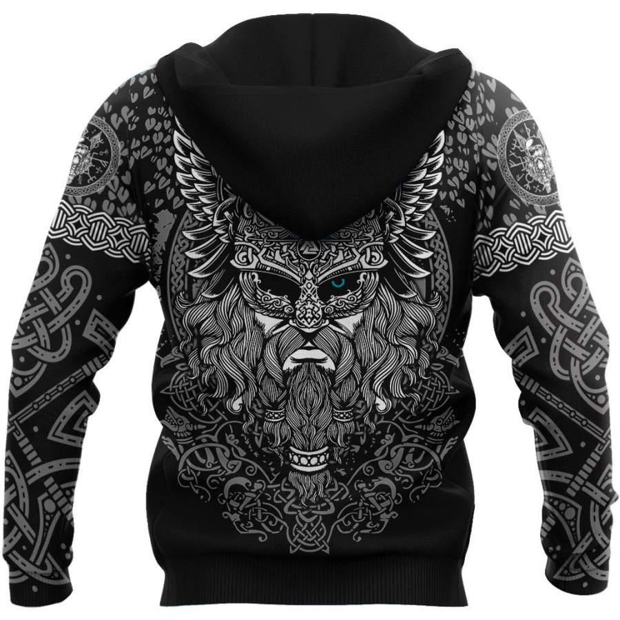 Viking Clothing Viking Odin Tattoo Art Hoodie RLT12 - Wonder Print Shop