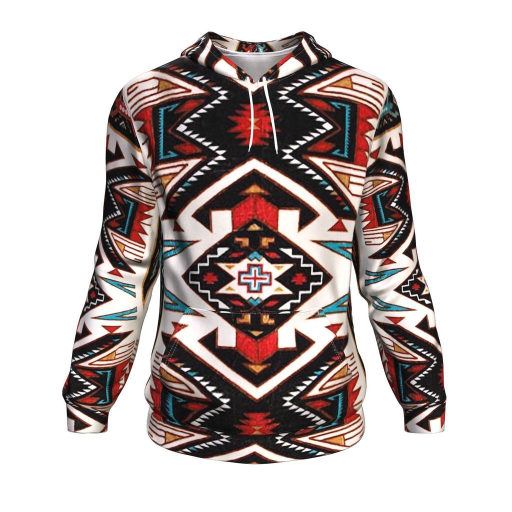 Tribal Pattern Colorful Native American Design 3D Pullover Hoodies LT10 - Wonder Print Shop