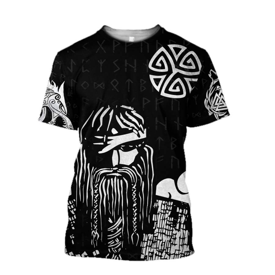Viking Clothing Viking Warrior T Shirt RLT12 - Wonder Print Shop