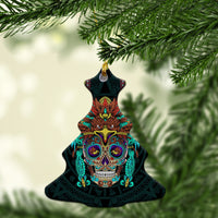 mexico-skull-eagle-green-christmas-ornament-lt13