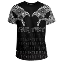 Viking T Shirt, Custom Personalised The Raven Of Odin Tattoo RLT12 - Wonder Print Shop