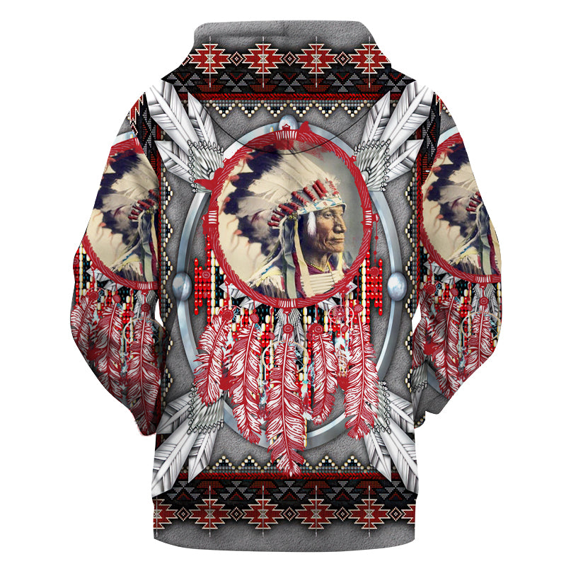 Chief Chief Red Dream Catcher Native American 3D Hoodie LT10 - Wonder Print Shop