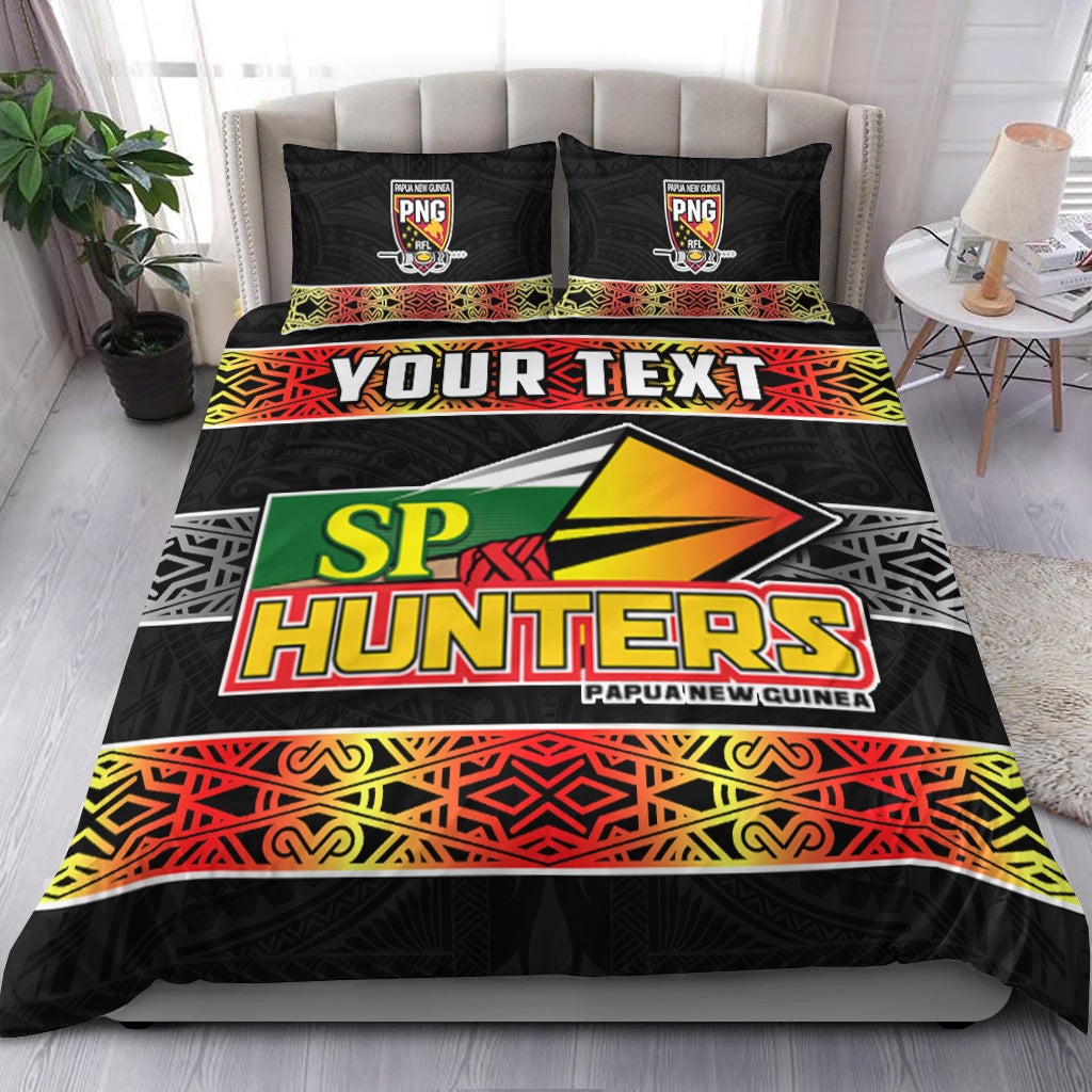(Custom Personalised) The Hunters PNG Bedding Set Papua New Guinea Hunters Rugby LT13 - Wonder Print Shop