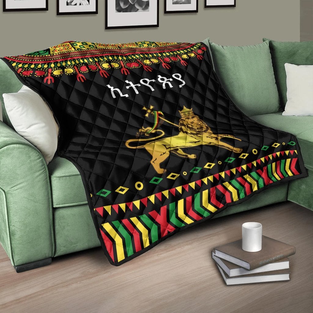 Ethiopia Premium Quilt Lion LT13 - Wonder Print Shop