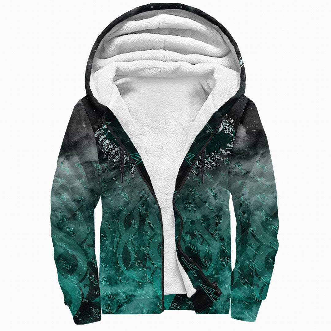 Viking Drakkar Ship Sherpa Hoodie RLT12 - Wonder Print Shop