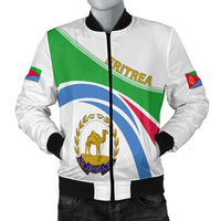 Eritrea Map And Coat Of Arms Bomber Jacket LT13 - Wonder Print Shop