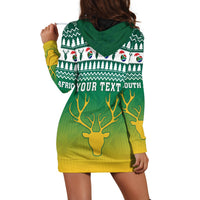 (Custom Personalised) South Africa Rugby Christmas Hoodie Dress Proud Springboks LT13 - Wonder Print Shop