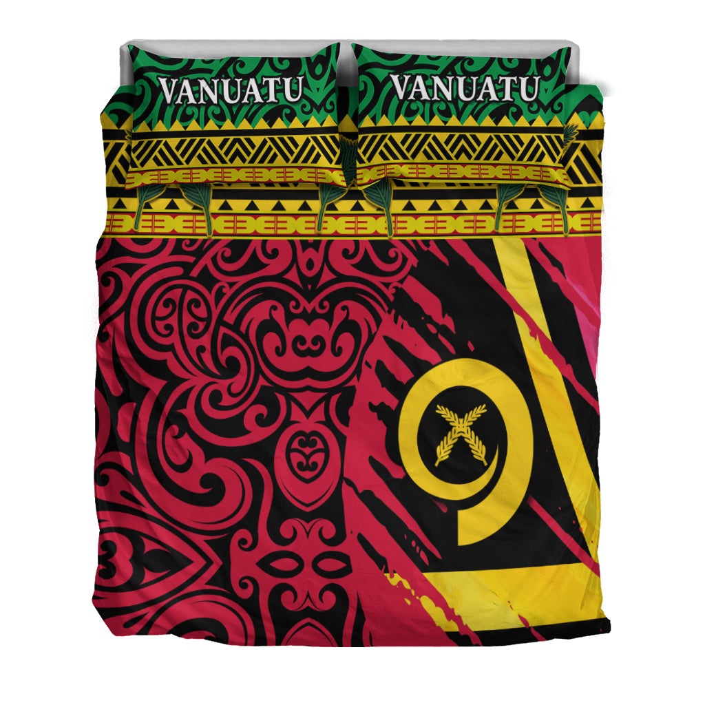 Vanuatu Dreamy Bedding Set Flag and Pattern LT13 - Wonder Print Shop