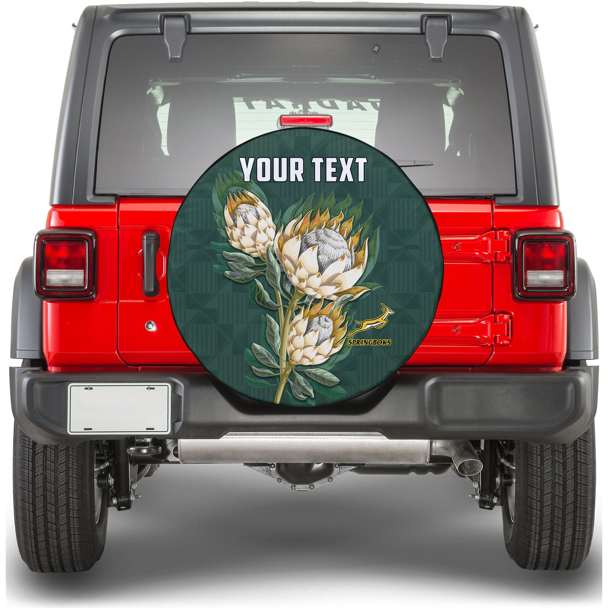 Custom Personalised South Africa Protea Spare Tire Cover Rugby Go Springboks Ver.02 LT13 - Wonder Print Shop