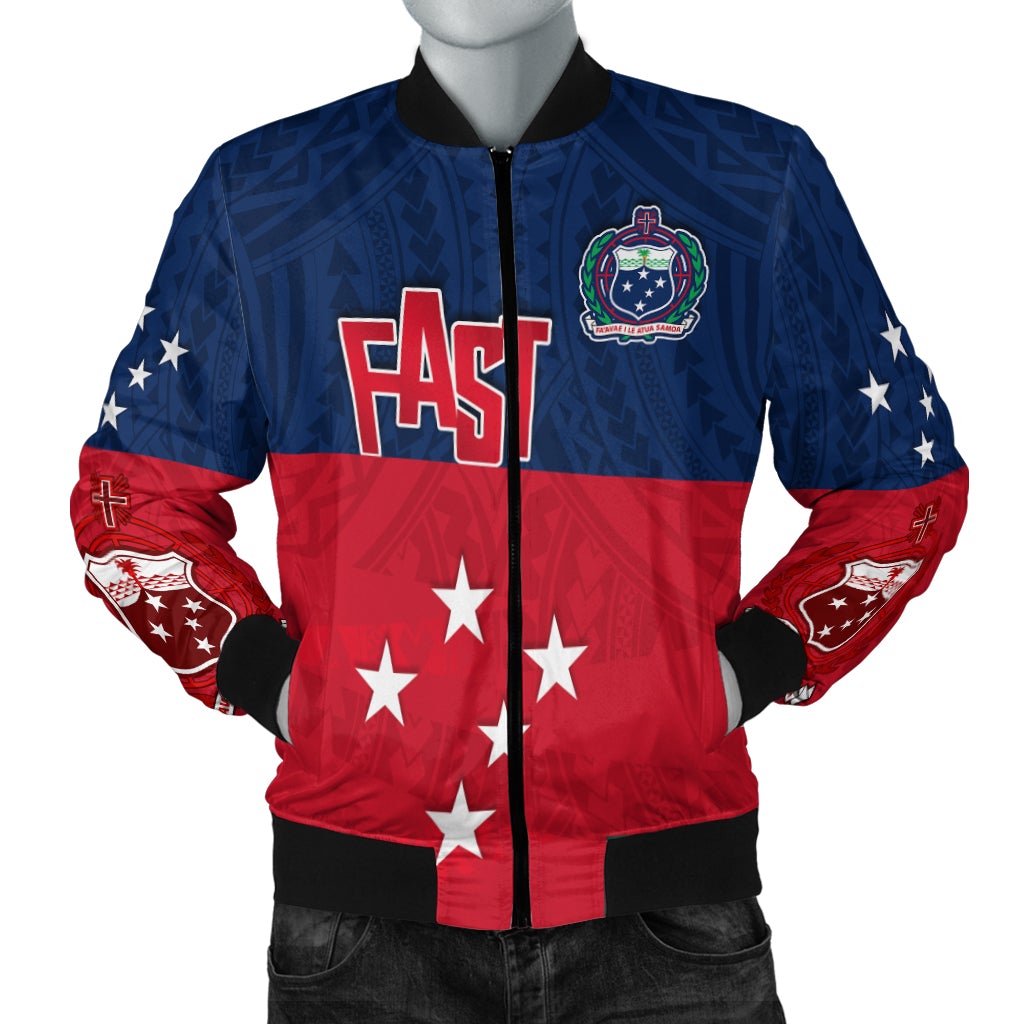 F.A.S.T Samoa Bomber Jacket Polynesian Enthusiasm LT13 - Wonder Print Shop