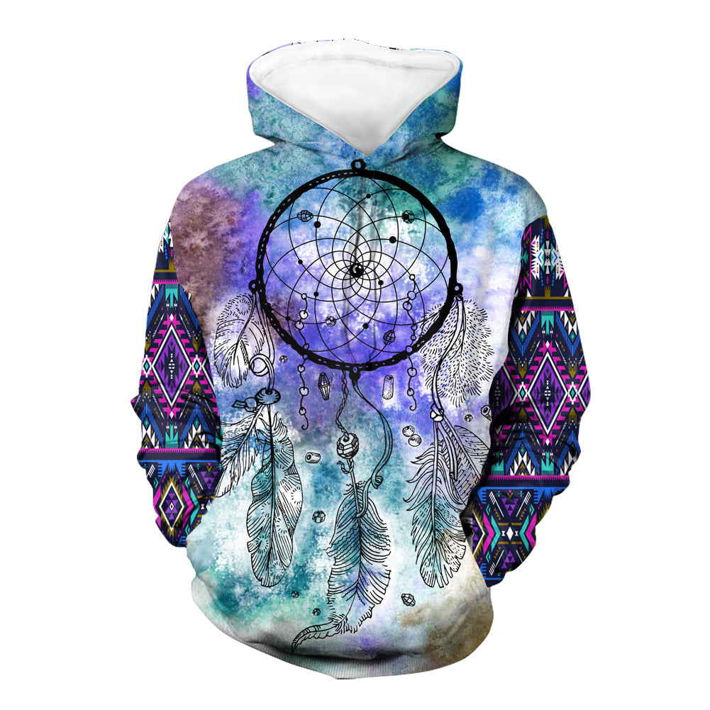 Native American Full Color Dream Catcher 3D Hoodie LT10 - Wonder Print Shop
