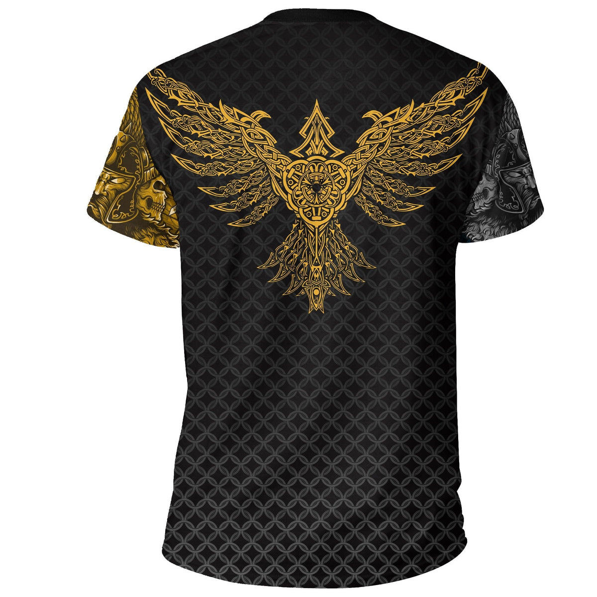 Viking T Shirt, Ravens of Midgard Gold RLT12 - Wonder Print Shop
