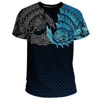Viking T Shirt, Ravens of Midgard Blue RLT12 - Wonder Print Shop