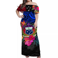 samoa-off-shoulder-long-dress-alluring-polynesia-and-tropical-flowers