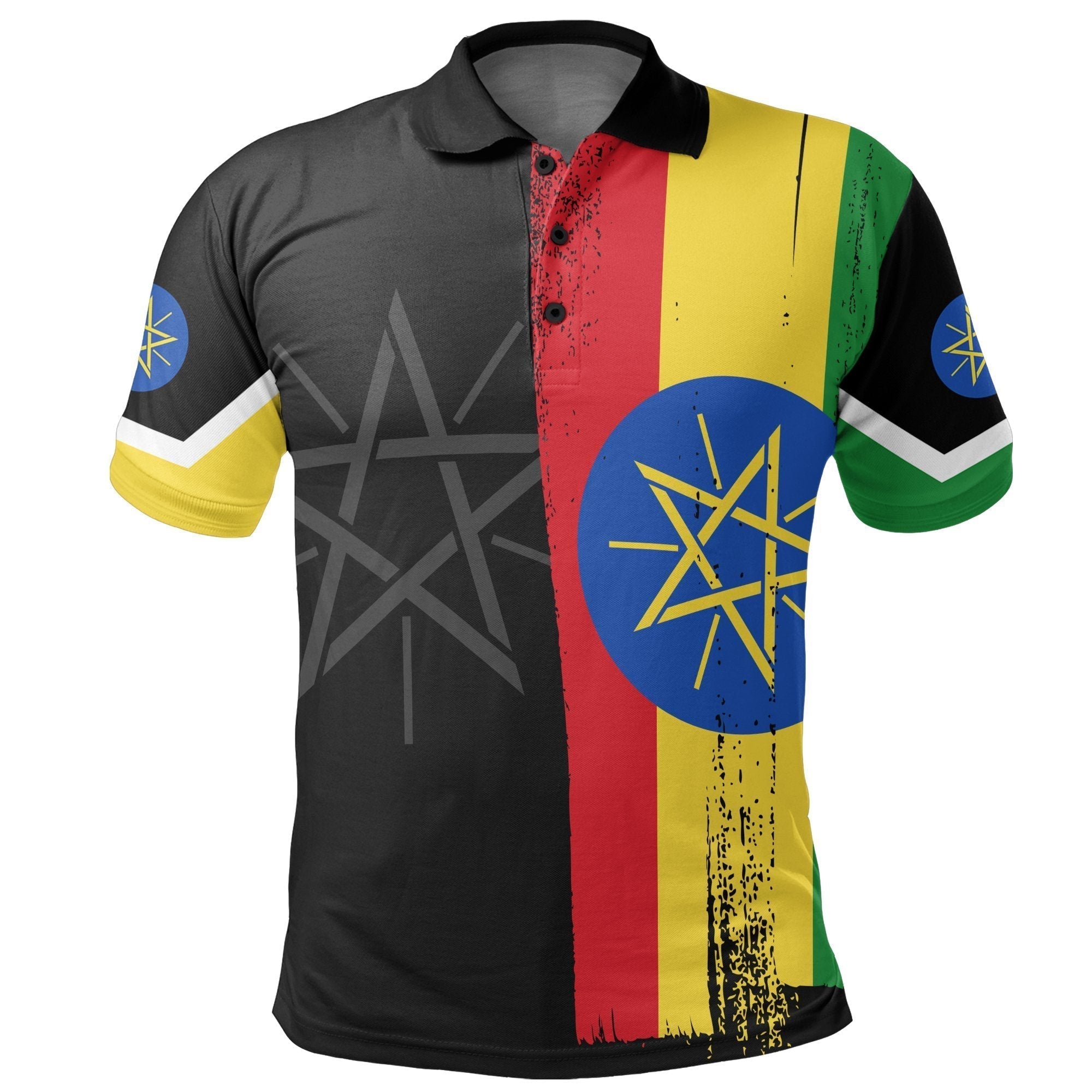 african-shirt-ethiopia-blue-star-polo-shirt