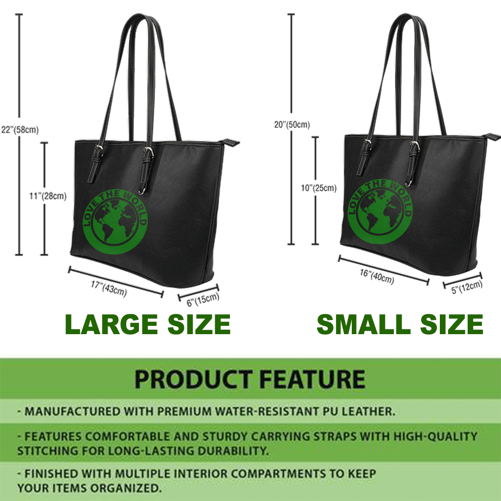 Kanaka Maoli (Hawaiian) Leather Tote - Sea Turtle Tropical Hibiscus and Plumeria Gold - Wonder Print Shop