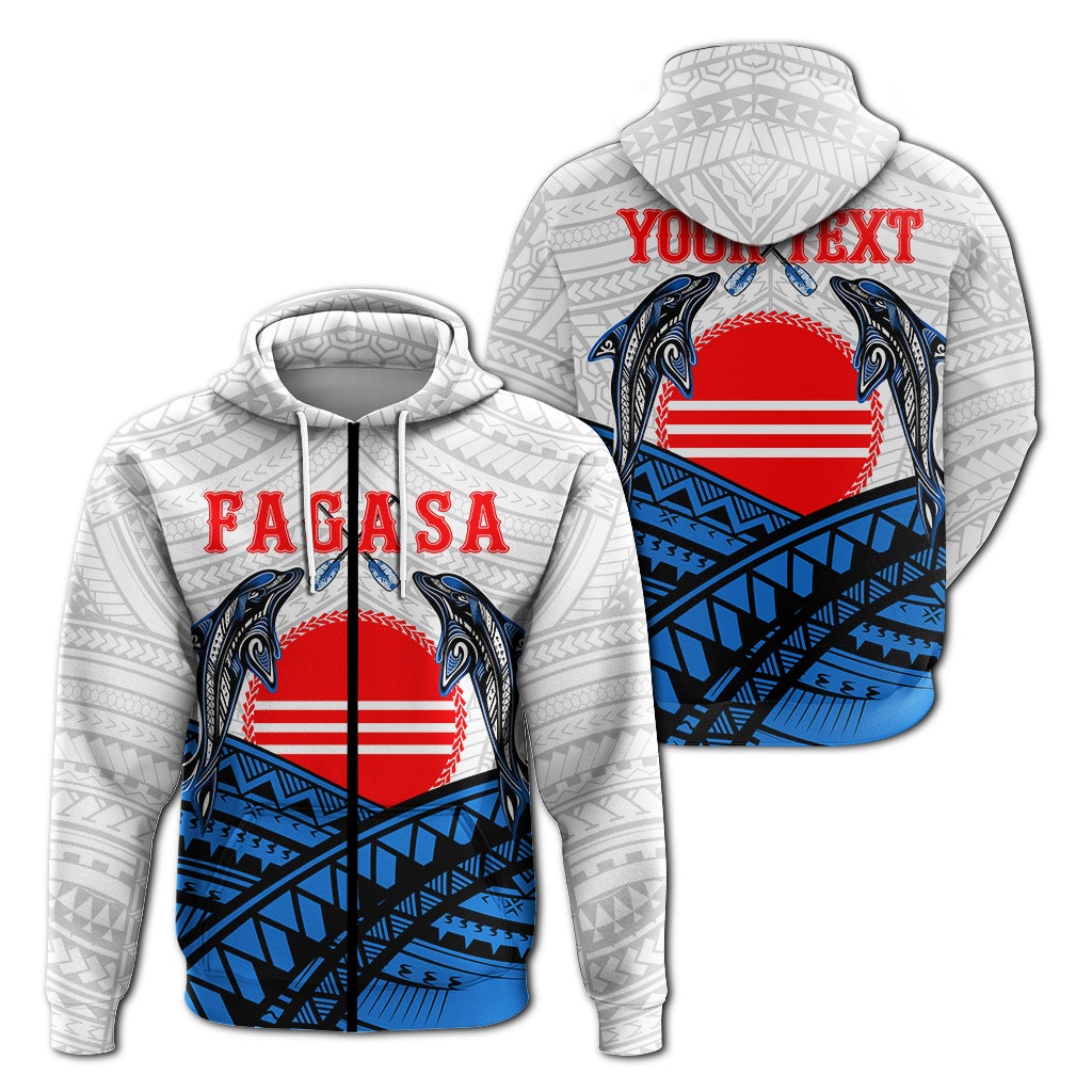 Custom American Samoa Zip Up Hoodie Fagasa Fealofani Samoa LT12 - Wonder Print Shop